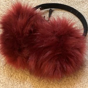 NWOT red and black Winter Ear Muffs